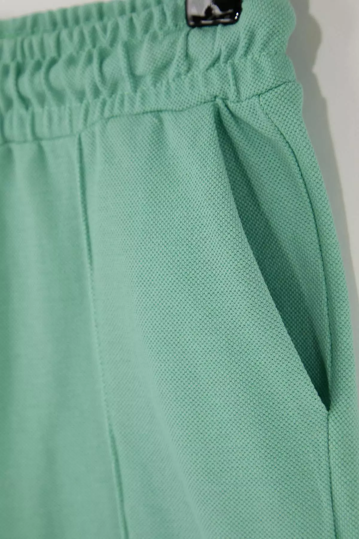 Green Boy'S Plain Knitted Holiday Outfit - Top And Bottom Set Tkdss26Au00034