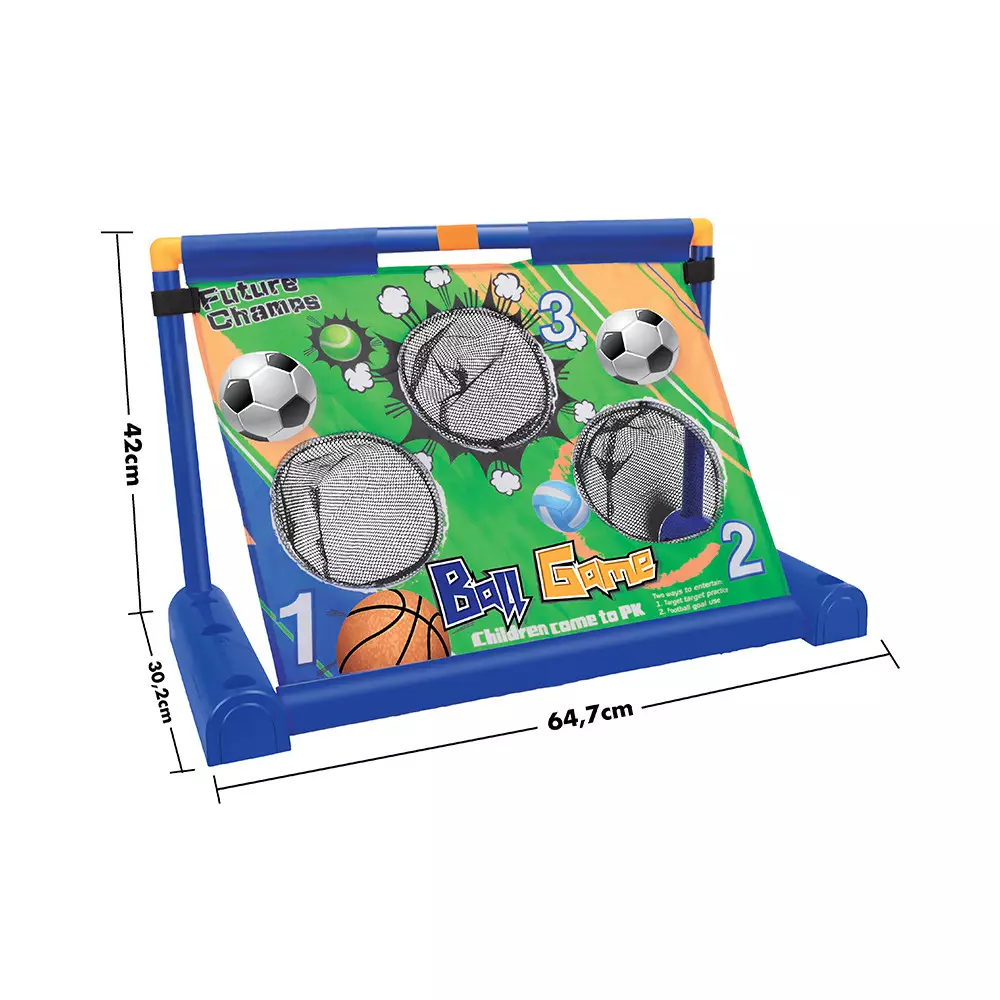 PASO SET FOOTBALL ELECTRONIC MOVING GOAL - MIX