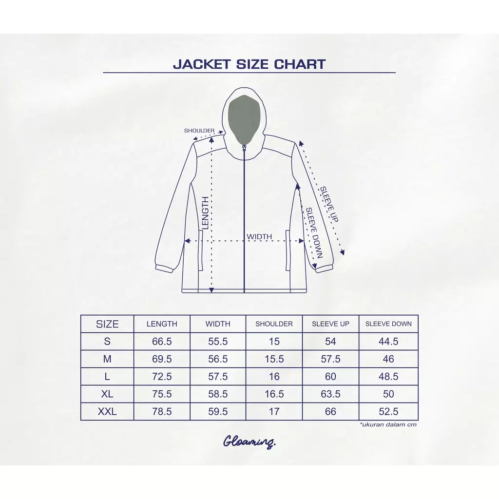 Gloaming Jaket Cagoule Pullover Waterproof Pria Cream Gloaming Original