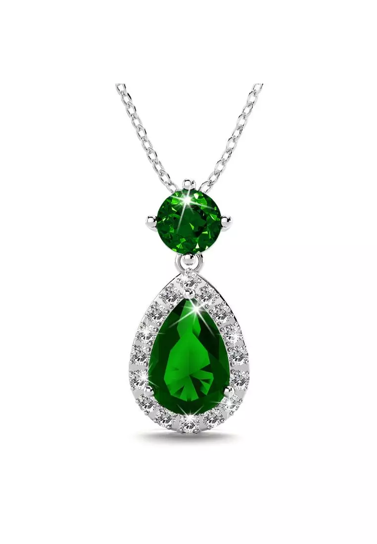 ANNIE BLOOM Mystique Bloom Necklace in Emerald