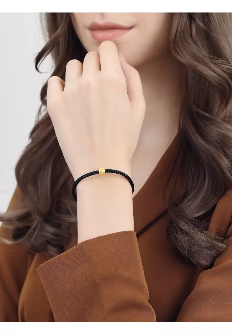 999 24K Solid Gold Number Nine Charm 93675C (Bracelet not included)