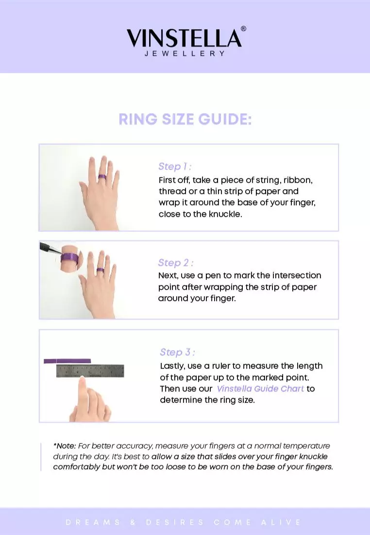 Vinstella Infinite Devotion Eternity Ring - 925 Sterling Silver with Rhodium Plated