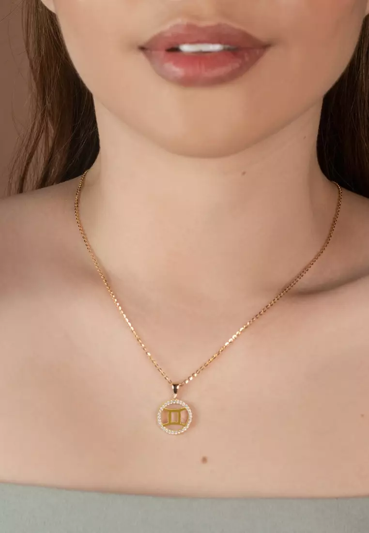 Gemini Pendant 14k Gold