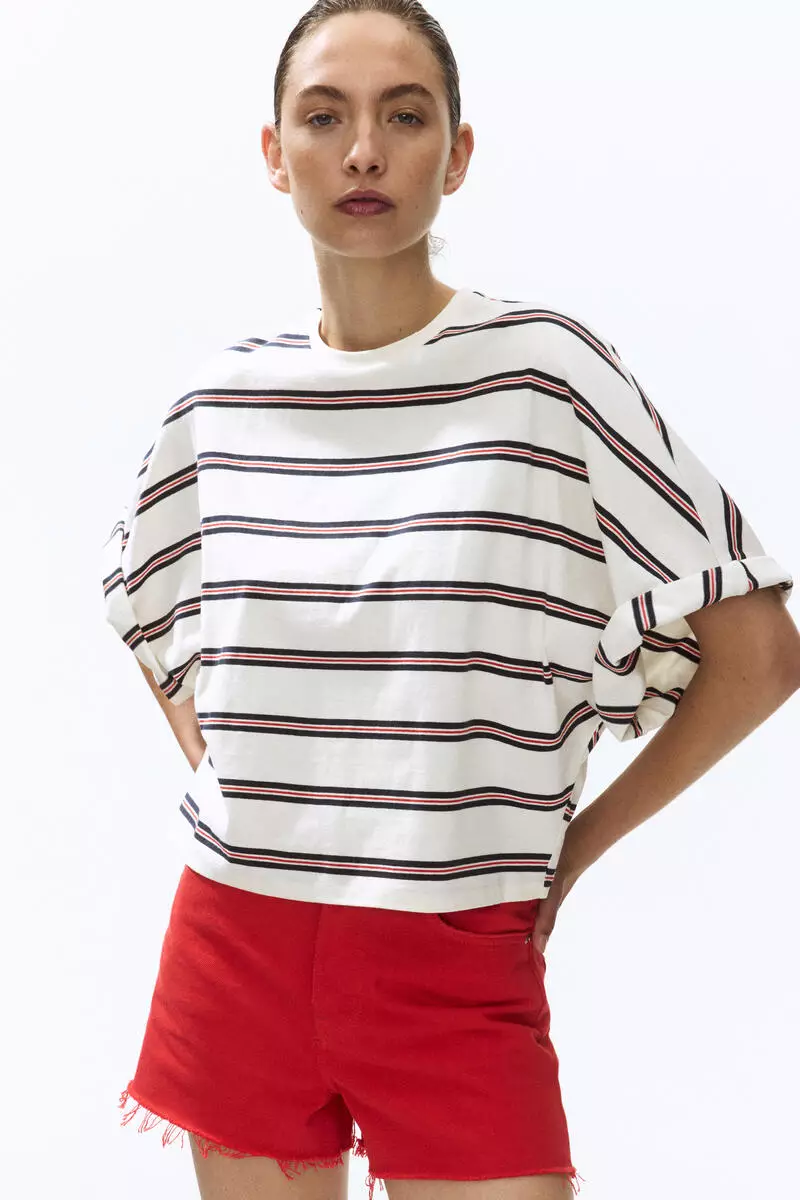 Oversized cotton top