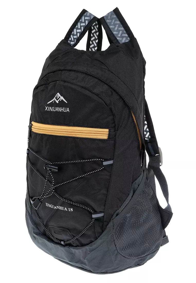 Dermash Backpack Travel Tas Gunung Lipat Waterproof 17L Large Capacity Material Polyester ORIGINAL - Black