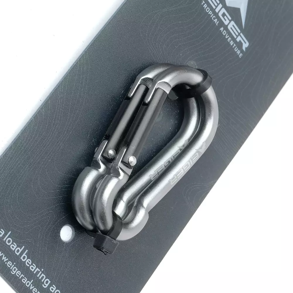 Eiger 5 Mm Pear Shape Carabiner 2 Pc Keychain