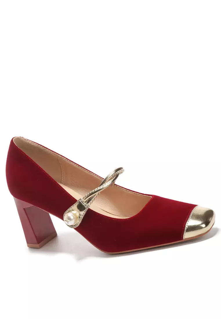 Discount on Twenty Eight Shoes  shoes - SKU: 7CM Twist Strap Suede Mary Jane Shoes BY2373-26