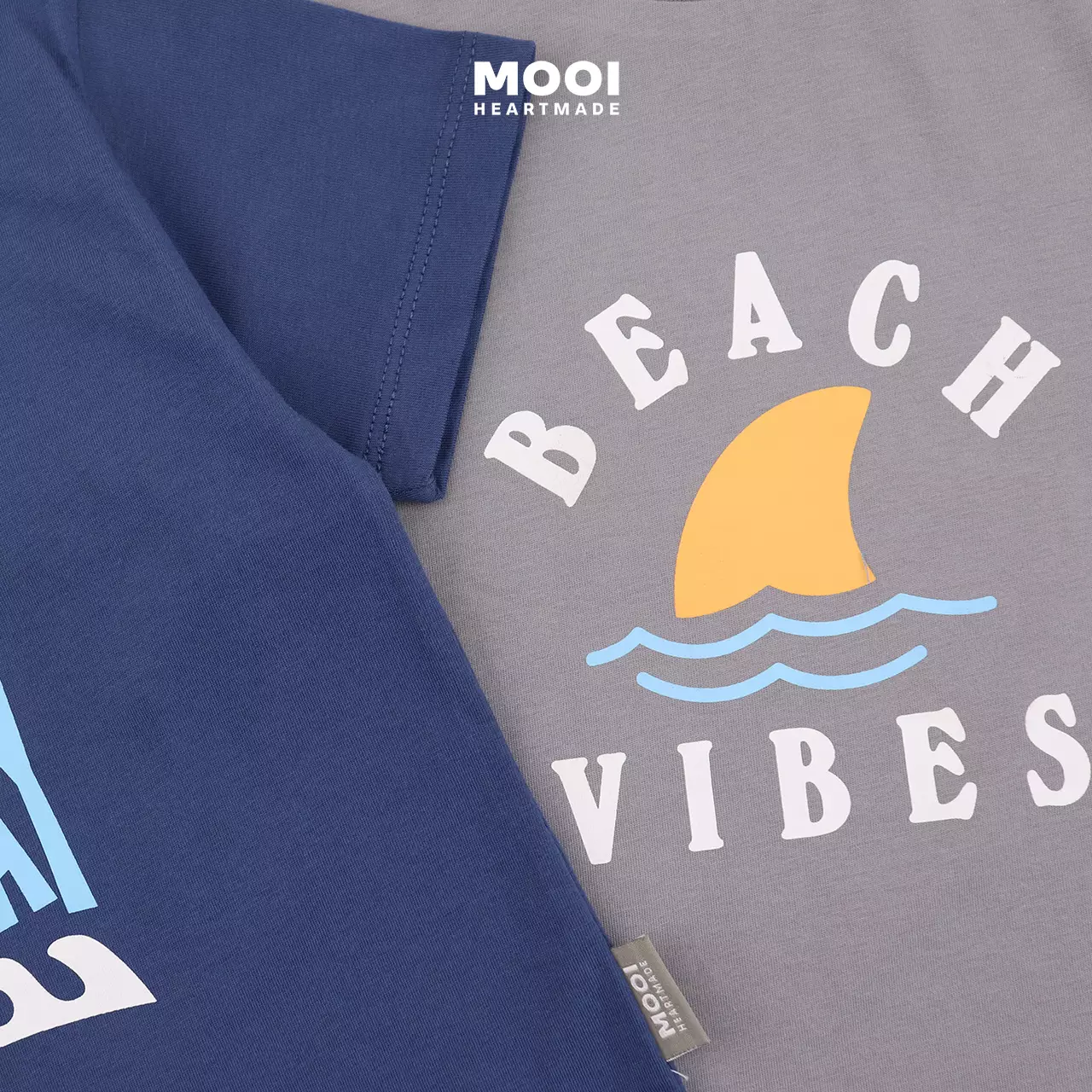 Mooi Kaos Anak Laki-Laki Boy Graphic Tee - Classic Blue