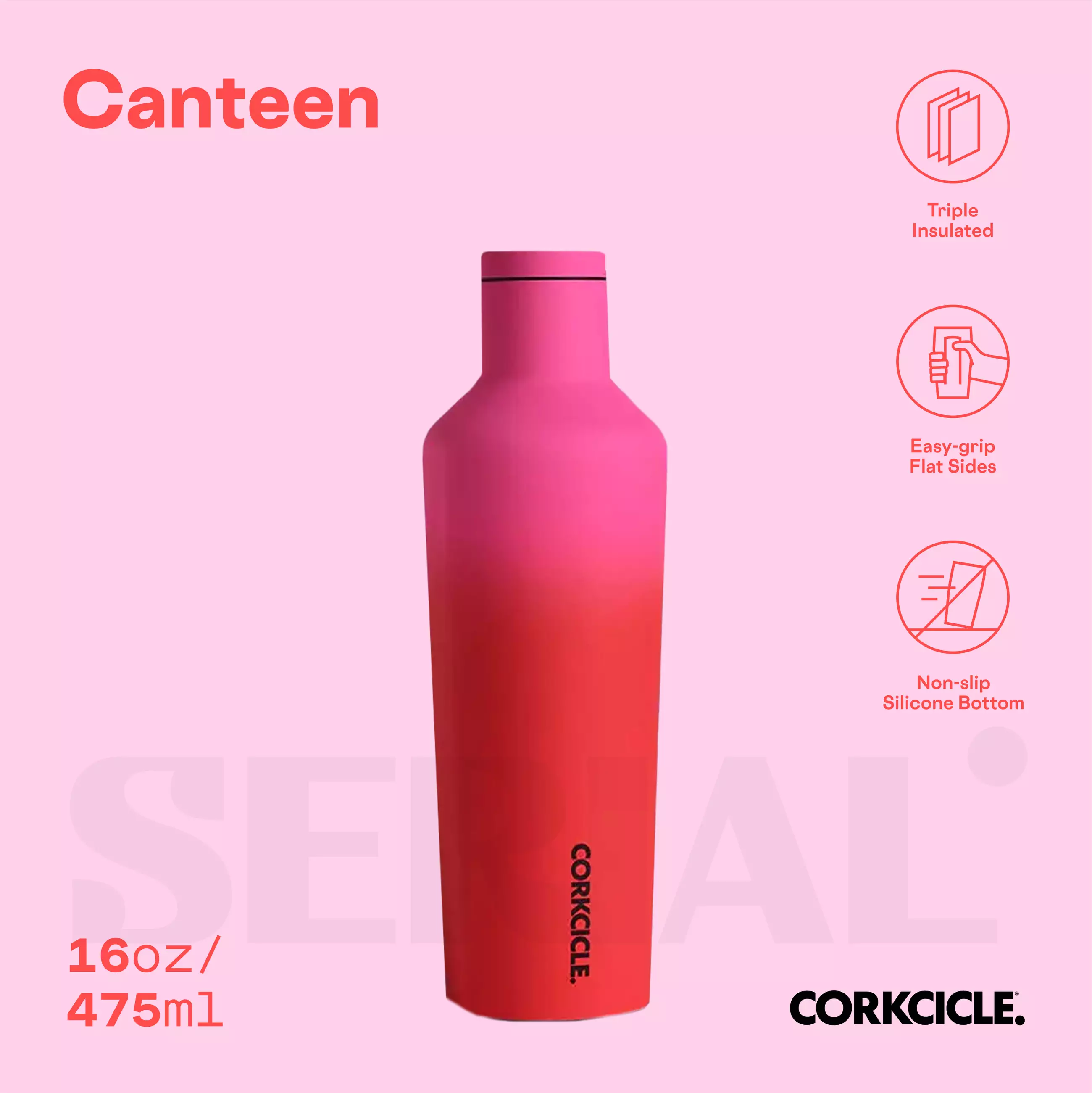 CORKCICLE Canteen 16oz - Sangria