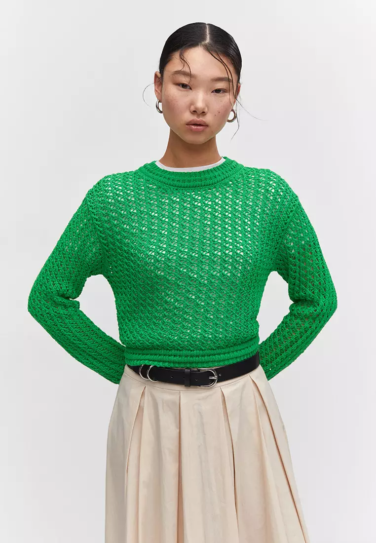 Mango green jumper store