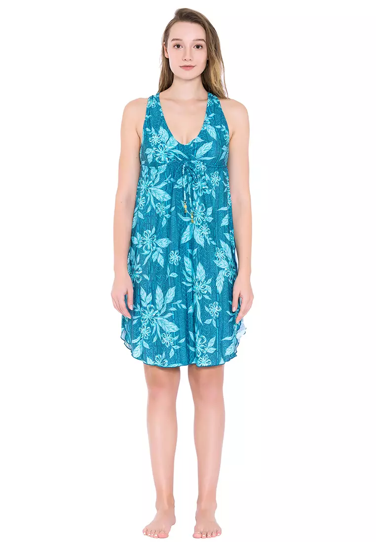 South Pacific Hibiscus Beach Dress
