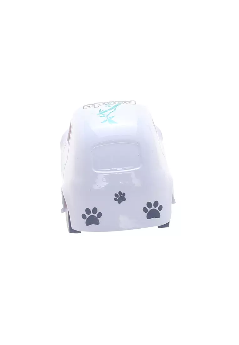 Mainan Anak Mobil Cartoon Alloy Pull Back Car Putih Type A