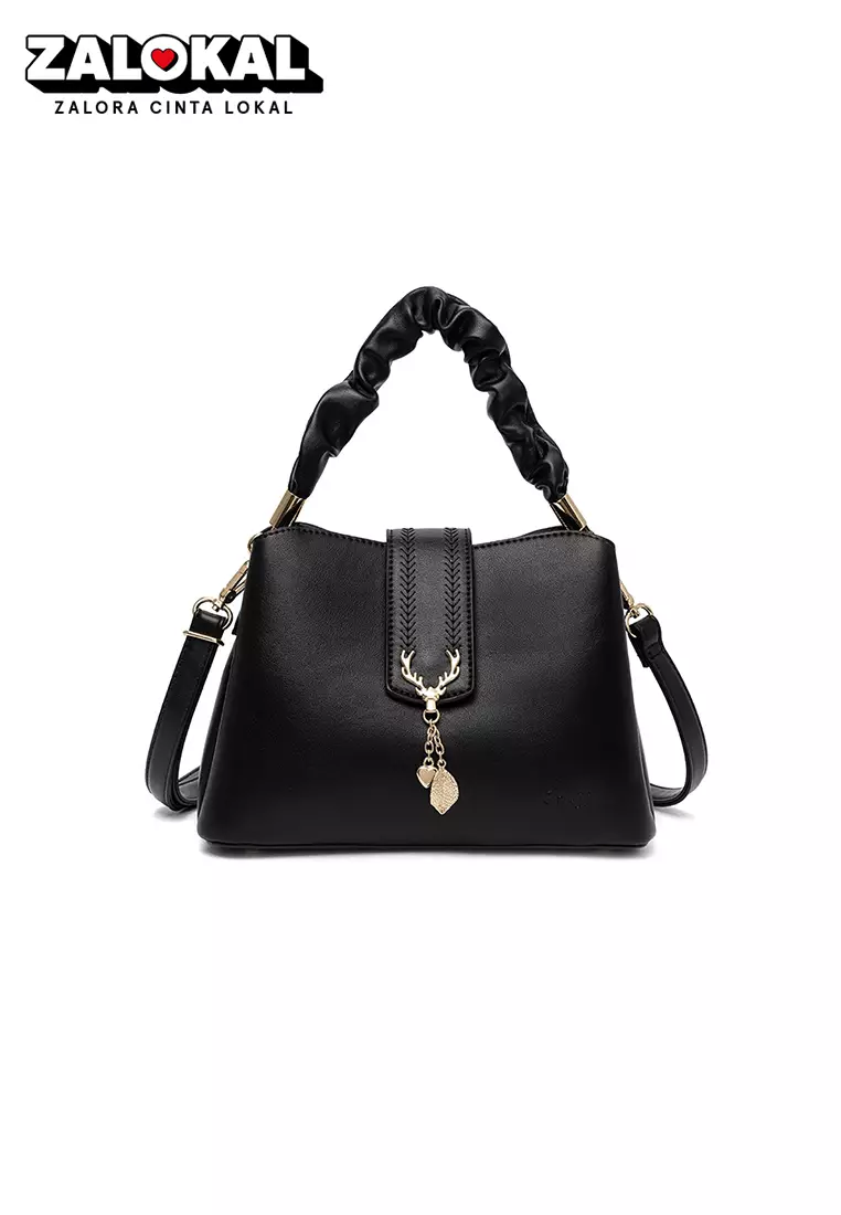 En-ji Sassi Handbag  - Black