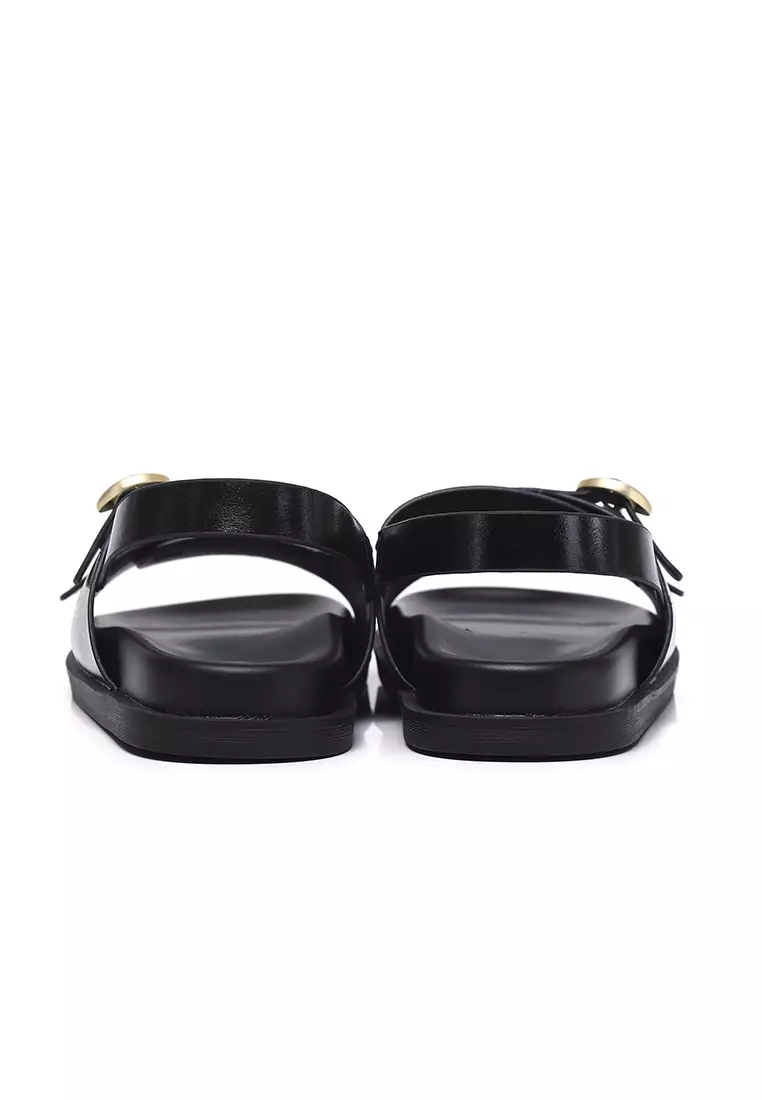 Manon Comfy Fit Footbed Microfiber Leather Sandals