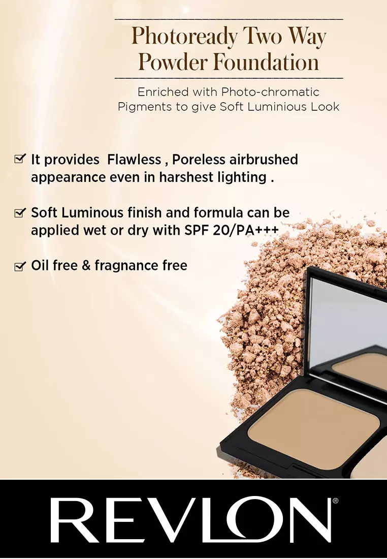 Photoready Two Way Powder Foundation (Natural Beige)