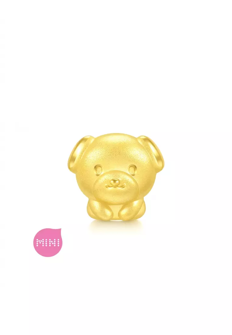 Charme 999 24K Gold Chinese Zodiac Dog Charm 93701C (Bracelet not included)