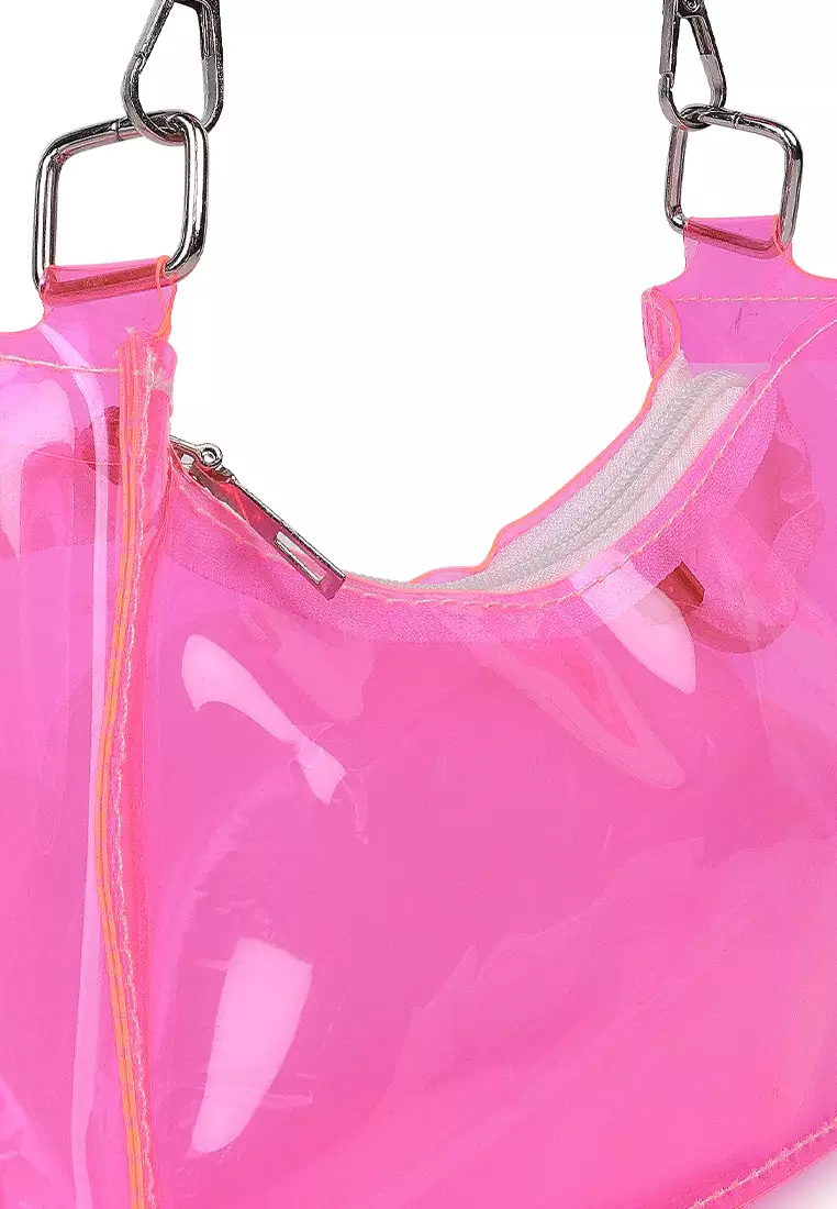 Tas Baguette Jelly Fuschia