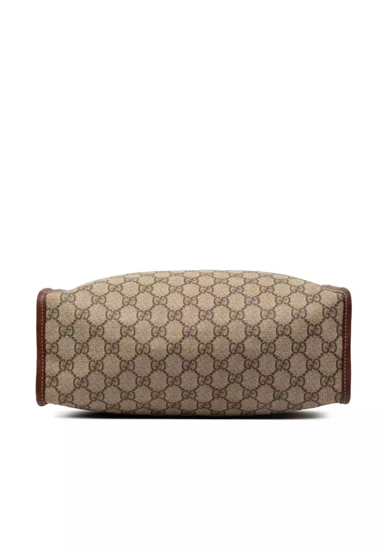 Pre-Loved Gucci Gg Supreme Web Tote