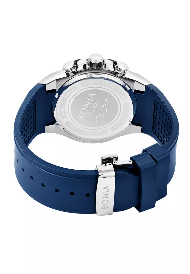 Bonia Tesoro Limited Edition Sapphire Glass - Jam Tangan Chronograph Pria - BNB10715-1082LE