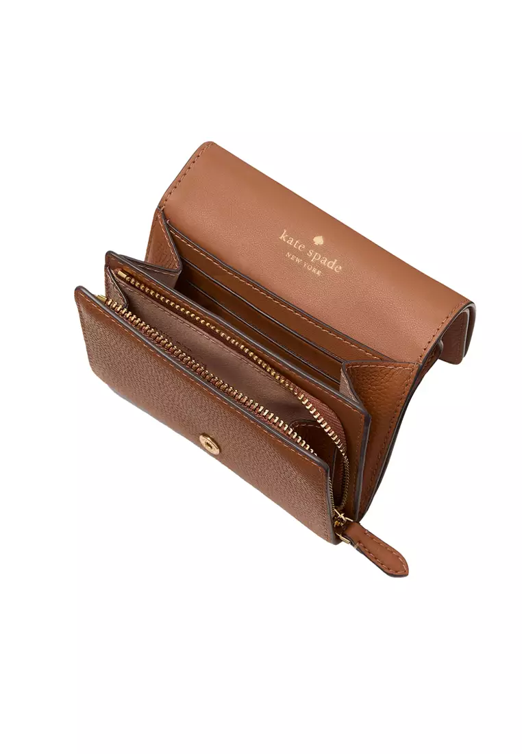 折りたたみ財布 Kate Spade Kayla Small L-Zip Wallet  KK056 KATE SPADE Kayla Small L-zip Wallet Dark Raspberry KK056