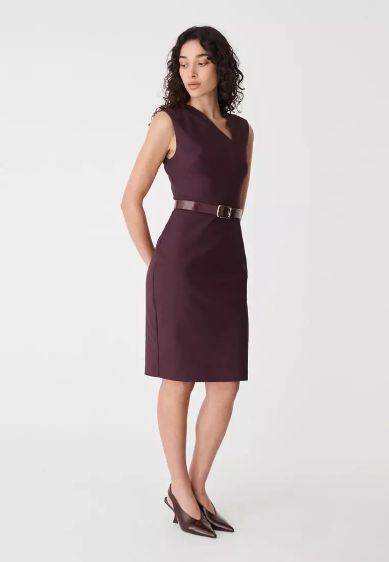 Fiona Asymmetric Pencil Dress