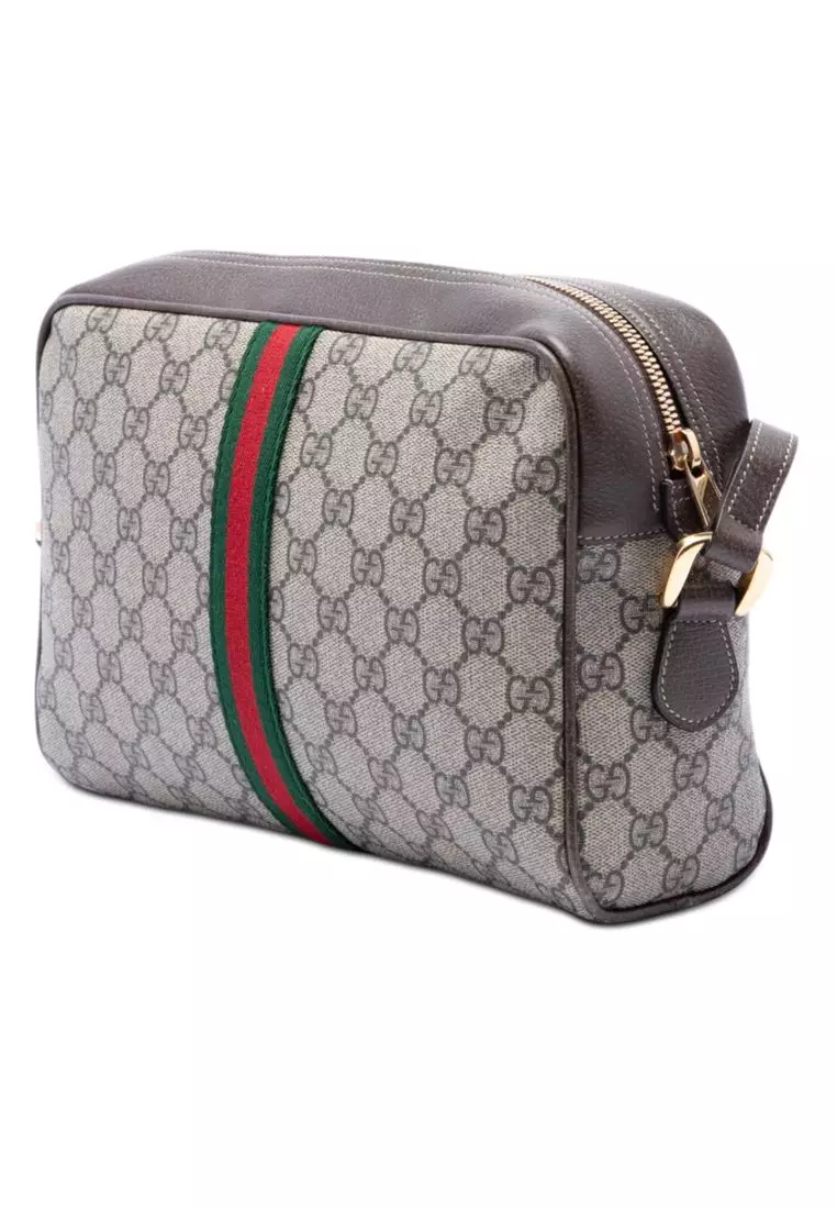 Pre-Loved Gucci Gg Supreme Ophidia Crossbody