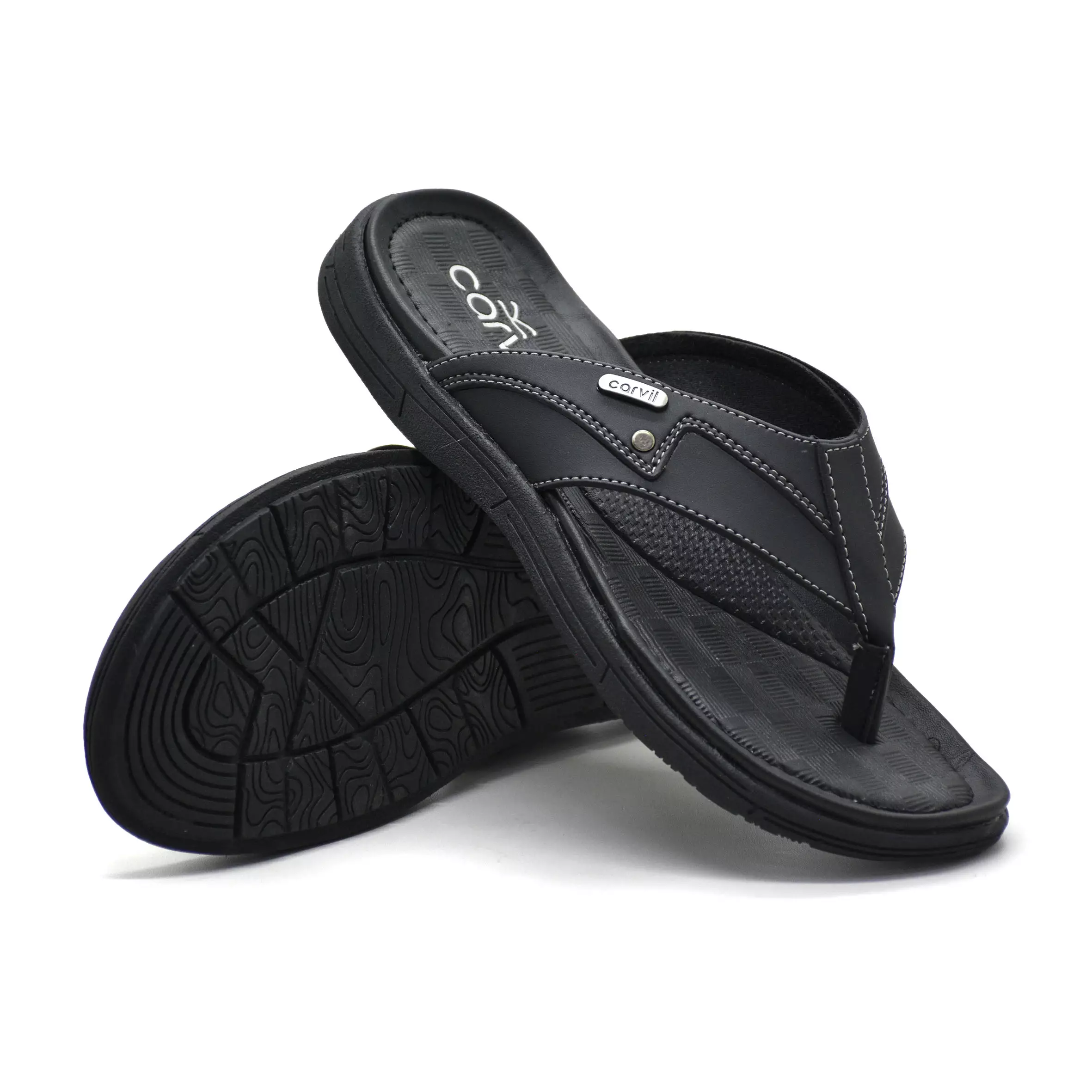Carvil Sandal Pria Everton-01 M Black