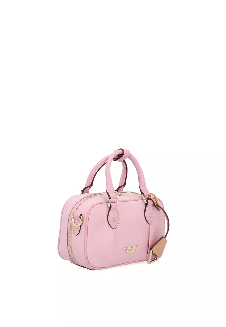 Bowie Nylon Handbag S - Pink