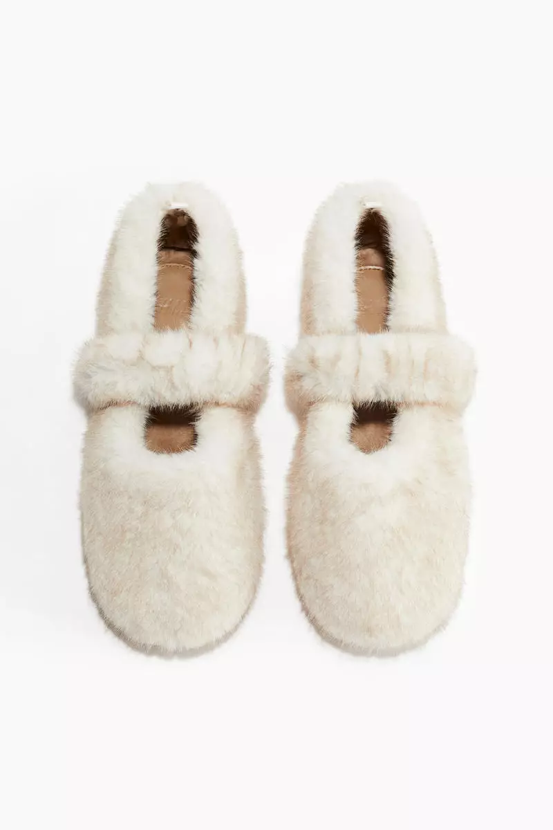 Fluffy slippers