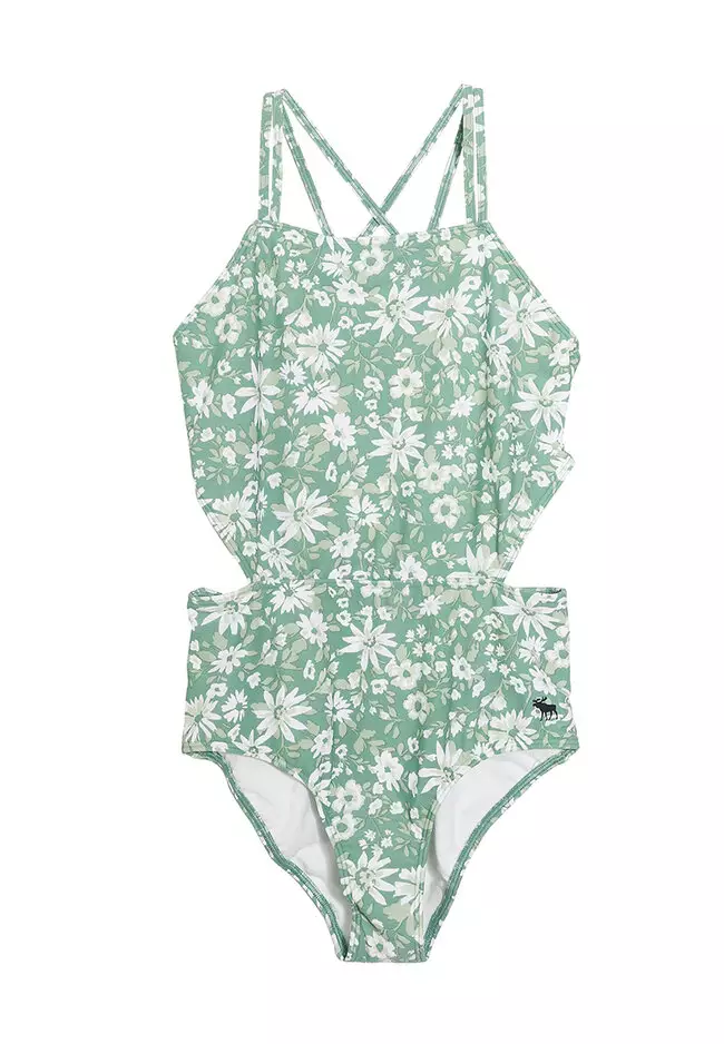 Buy Abercrombie Fitch Floral Cutouts One Piece Swimsuit Online