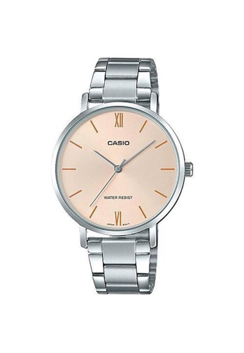CASIO silver Casio Stylish Small Bracelet Watch (LTP-VT01D-4B) BA9F2AC10D242FGS_1