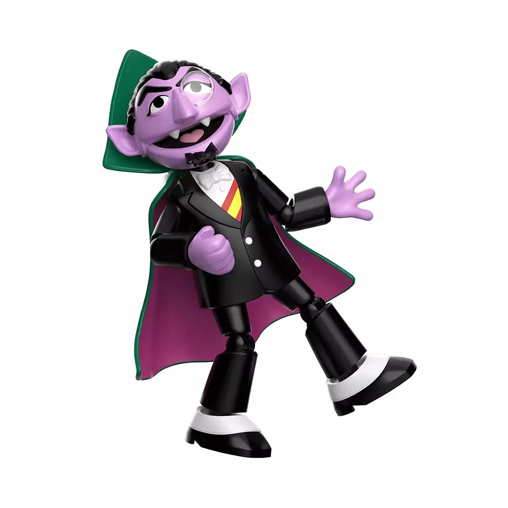 BLOKEES SESAME STREET PRECOOL 08 MINIFIGURE COUNT VON COUNT - UNGU/HITAM