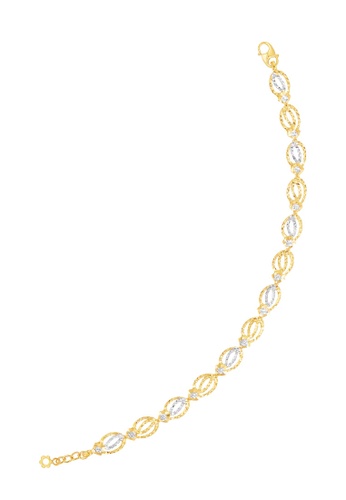 HABIB gold HABIB Ariyah Yellow and White Gold Bracelet, 916 Gold E3FD4AC01E9E03GS_1
