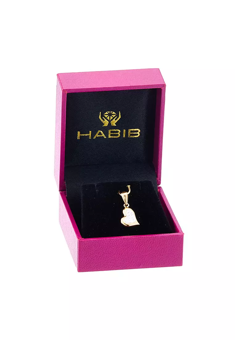 HABIB HABIB Oro Italia 916 Yellow and White Gold Pendant GP52290223(YW ...