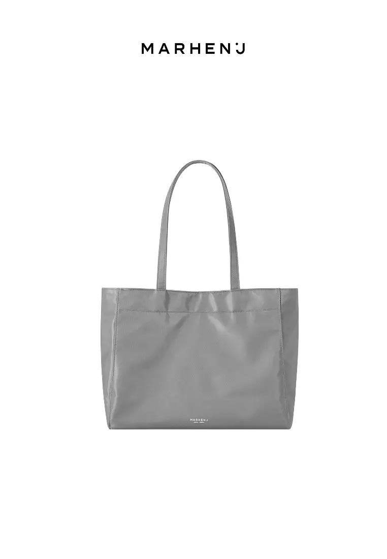 BONA Nylon Shoulder Bag Grey