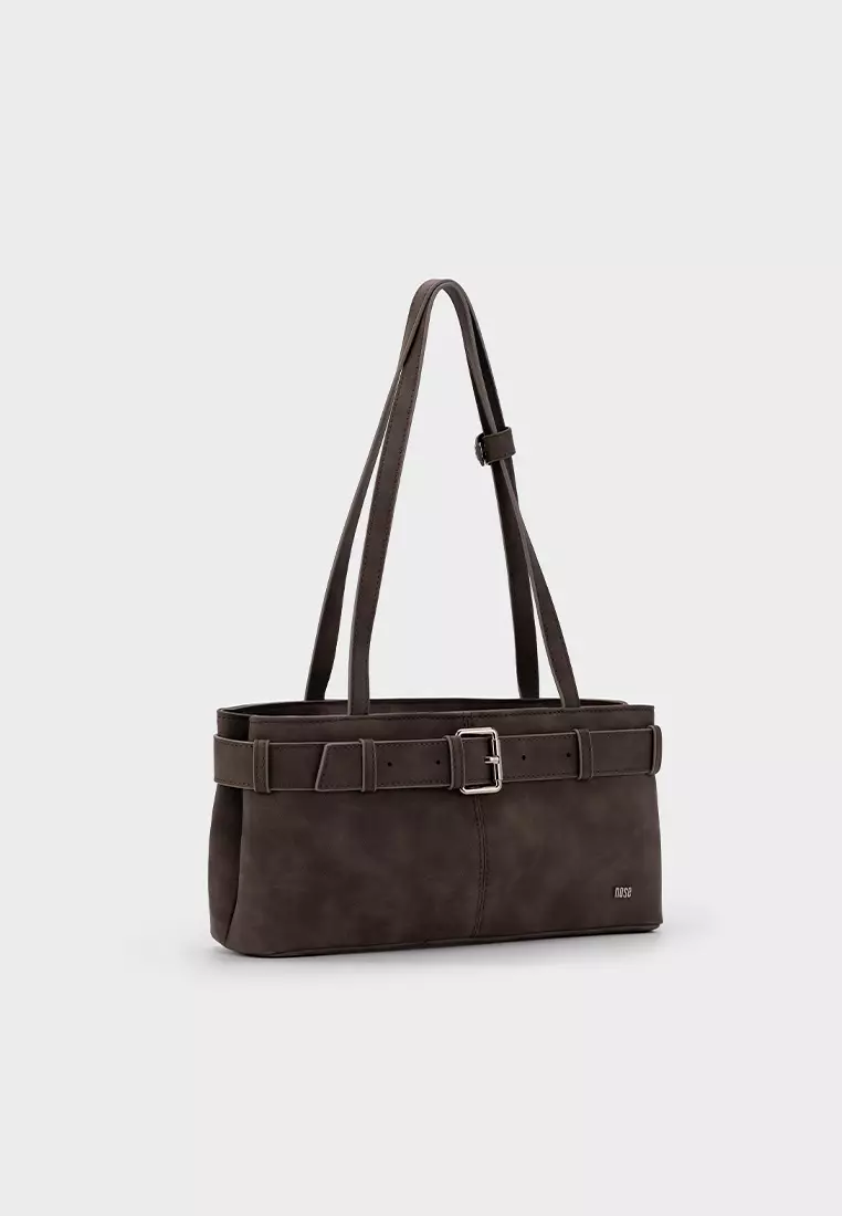 BUCKLE-BELT SHOULDER BAG