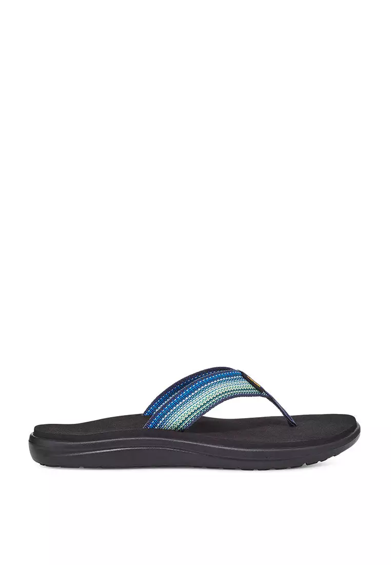 Teva navy blue flip flops clearance