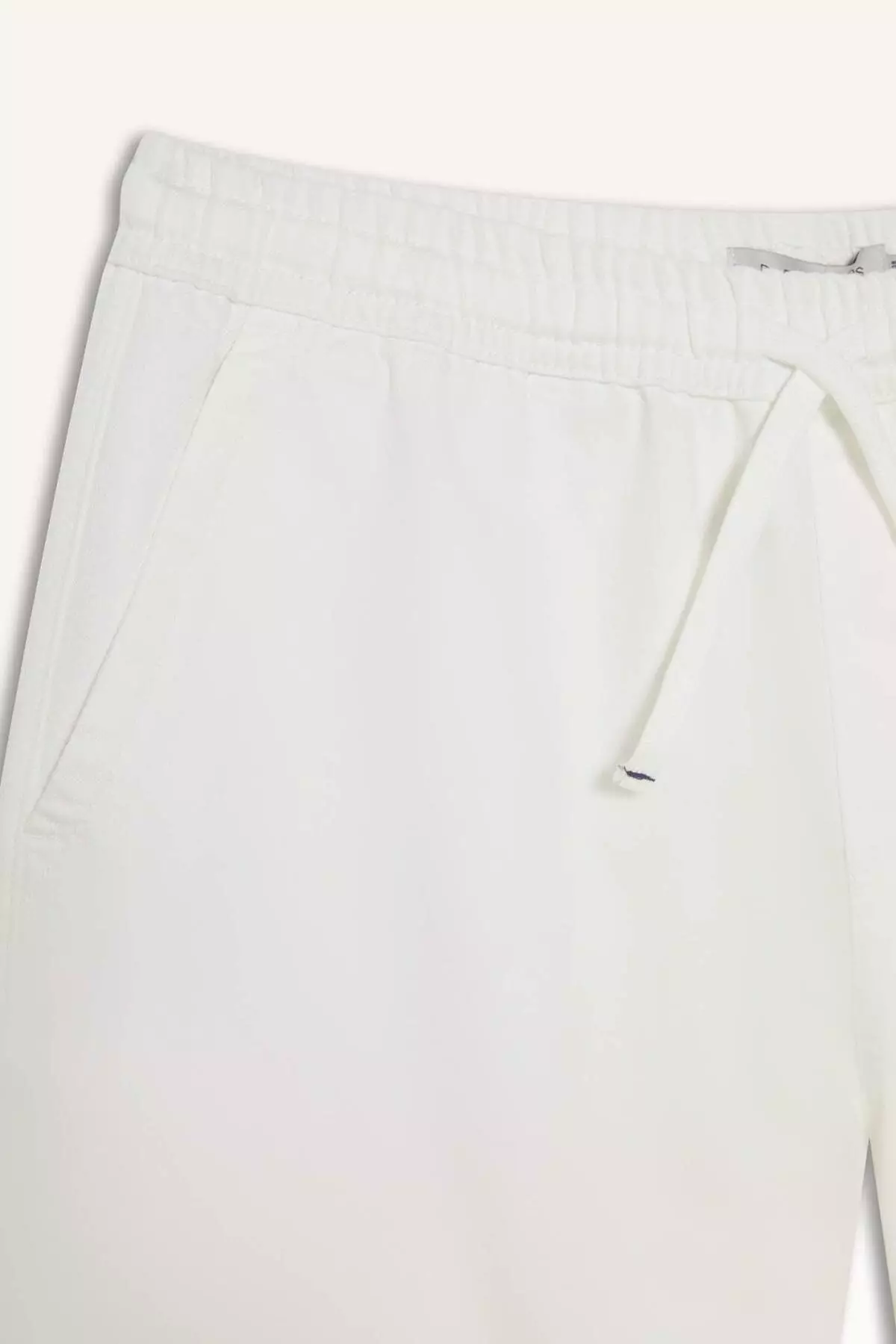 100% Cotton Summer Relax Fit Comfortable White Jean Bermuda Shorts Z4460Az25Sm