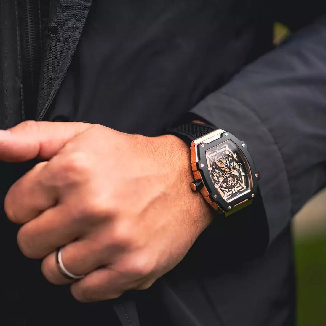 Jam Tangan Pria Ice Watch ICE Boliday - Black Rosegold Skeleton 40mm [024370]