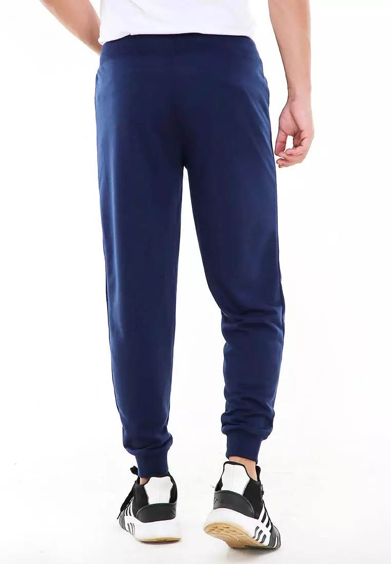 Locko Celana Panjang Jogger Pria Plain Sporty Casual Long Pants Material Babyterry ORIGINAL - Navy