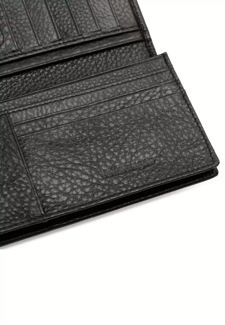 Men's RFID Bi Fold Genuine Leather Long Wallet
