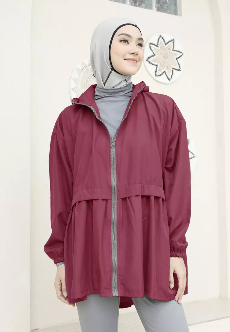 Zelena - Archie Sports Jacket | Jaket Olahraga Wanita Ruffle - Red Heart