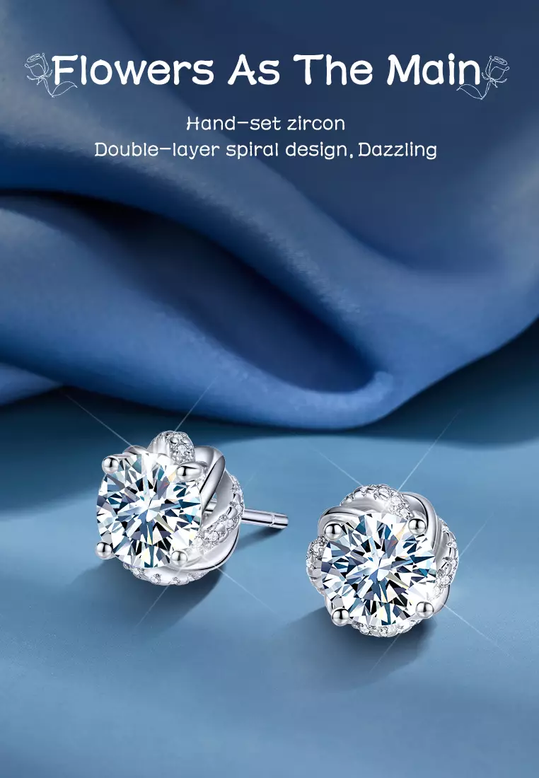 Anting Wanita Original Dilapisi Platinum Anti Luntur Fashion Perhiasan Anting Giwang Anting Tusuk