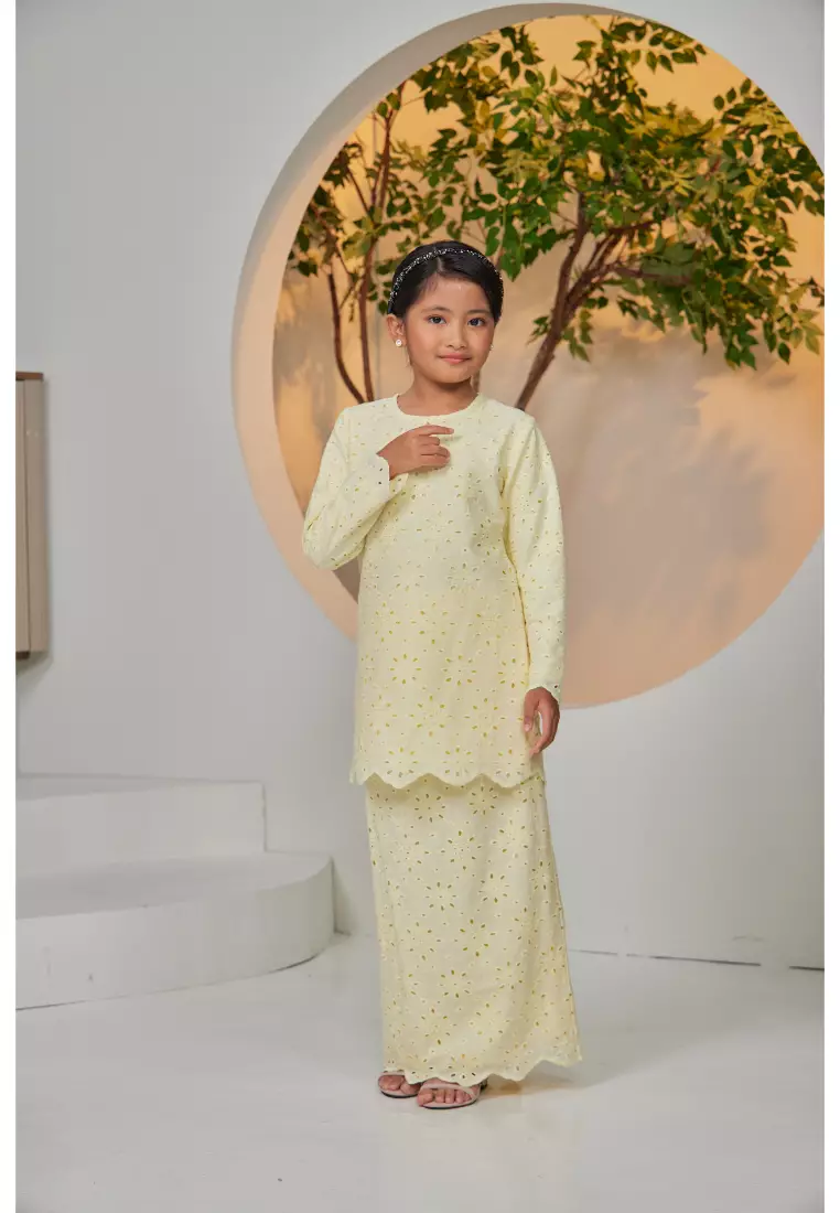 Kurung Moden Sulaman Kasih Evelyn For Kids