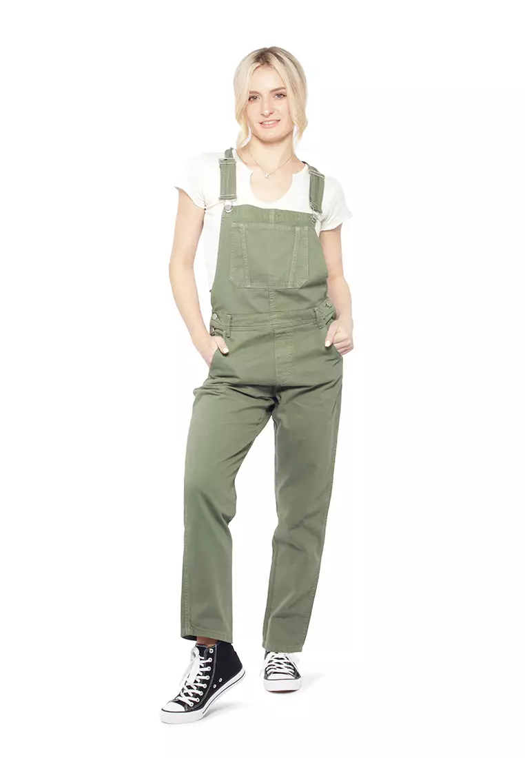 Army Green Mom Fit  Dungaree