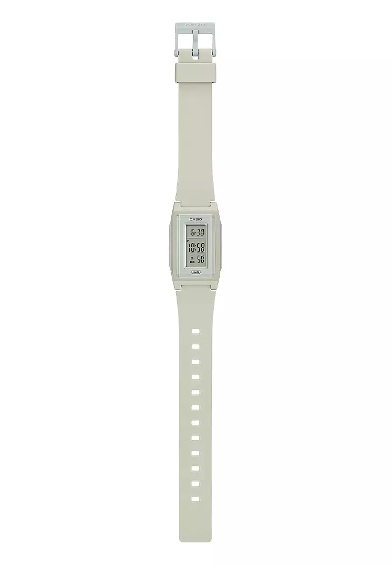 Casio - Jam Tangan Digital Wanita - Cream - Resin Strap - LF-10WH-8