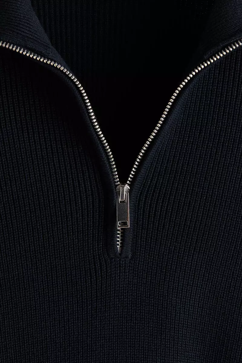 Regular Fit Zip-top jumper
