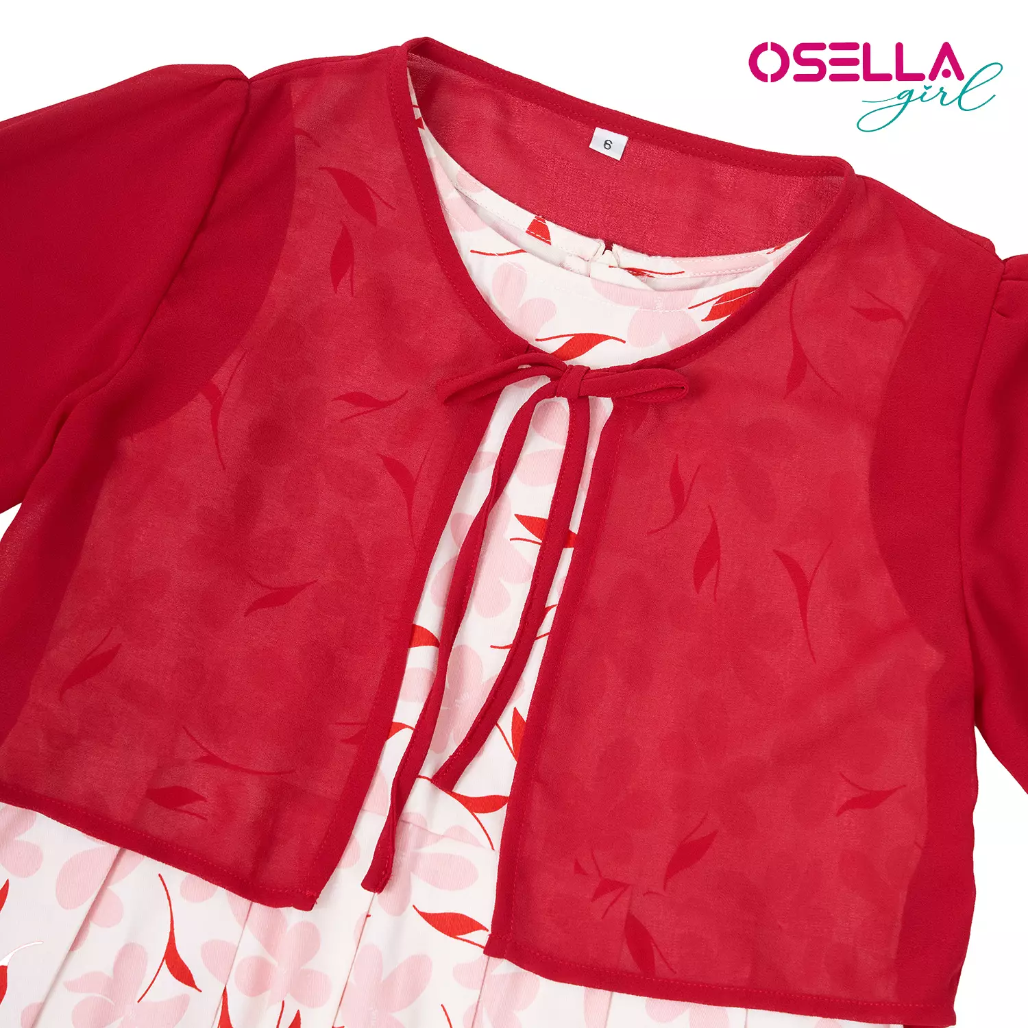 [NEW] Osella Floral Mini Dress With Chiffon Cardigan 2356520113 | Dress Anak Perempuan