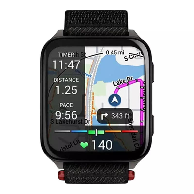 Jam Tangan Unisex Garmin Venu X1 010-02980-13 Smartwatch Digital Dial Black ComfortFit Nylon Strap