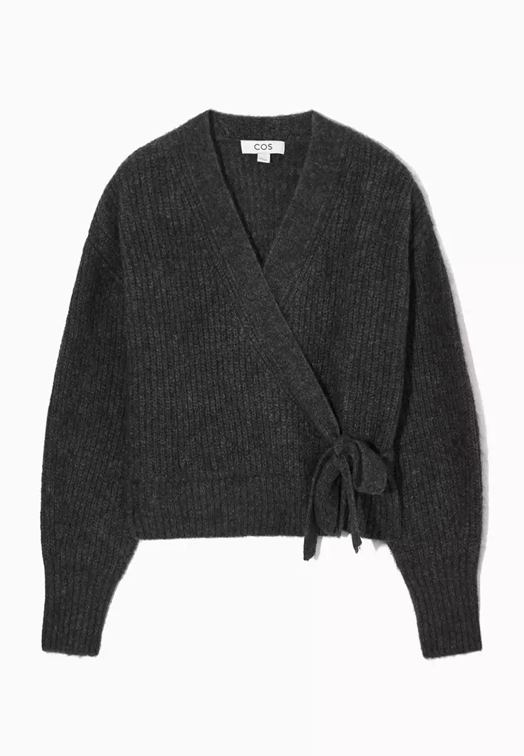 Cos chunky wool deals wrap cardigan